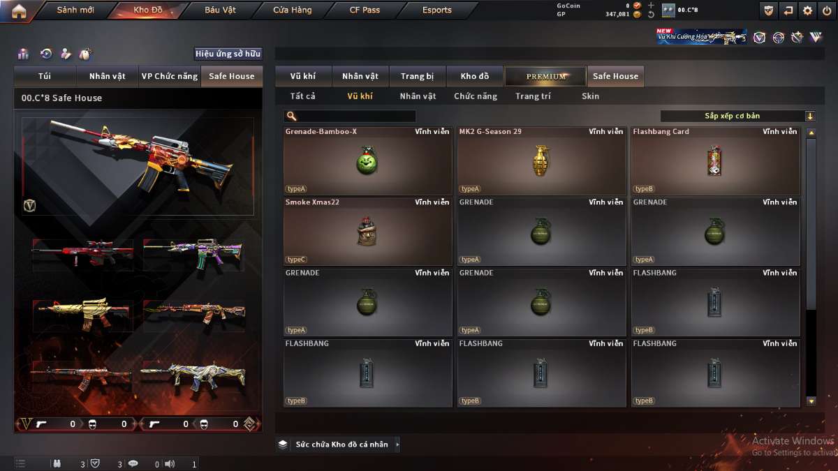 shop acc cf uy tin gia re